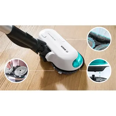 BOSCH BCS71HYG3 Unlimited 7 ProHygienic Aqua Vezeték nélküli porszívó és felmosó, Fehér – 2. kép