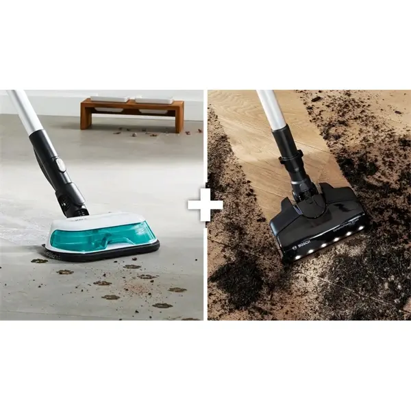 BOSCH BCS71HYG3 Unlimited 7 ProHygienic Aqua Vezeték nélküli porszívó és felmosó, Fehér – 4. kép