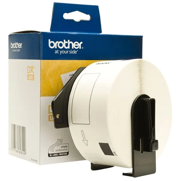 BROTHER Etikett címke DK-11208, 38mm x 90mm, Elővágott (stancolt), Fehér alapon fekete, 400 db – 3. kép