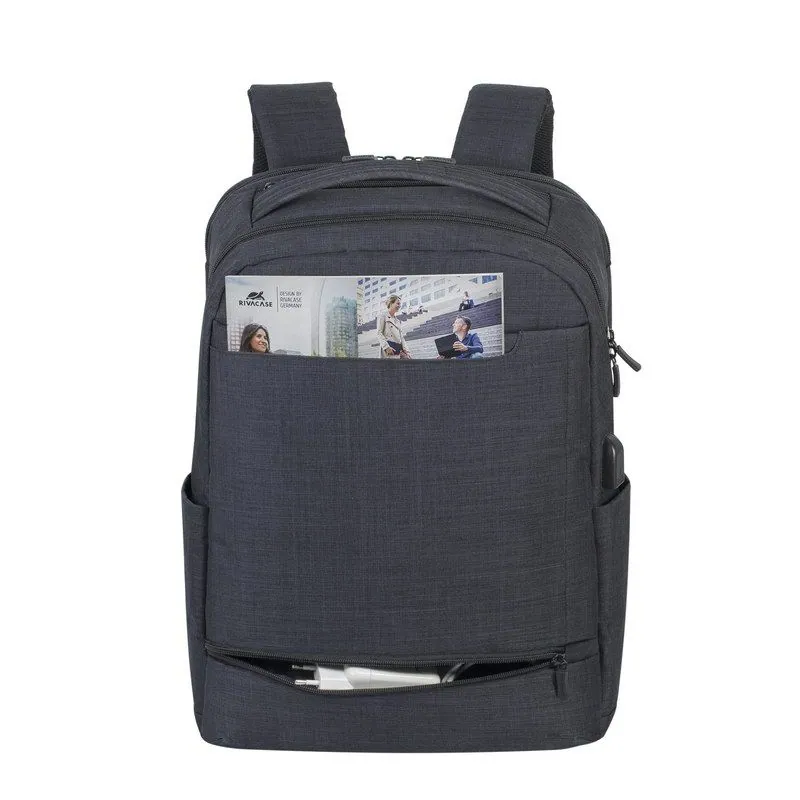 RivaCase 8365 Biscayne Laptop backpack 17,3" Black – 3. kép