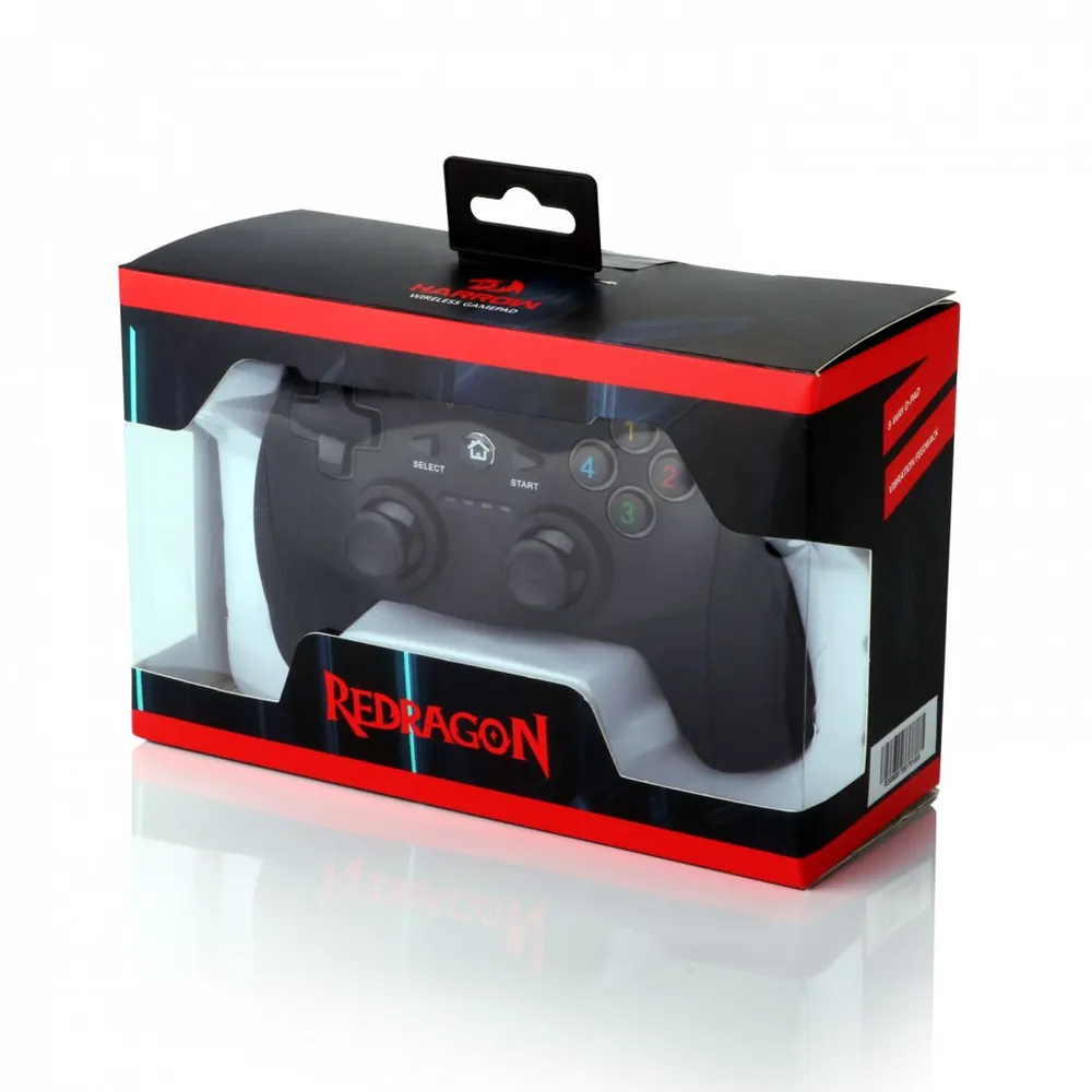 Redragon Harrow Wireless gamepad Black PC/PS3 – 4. kép