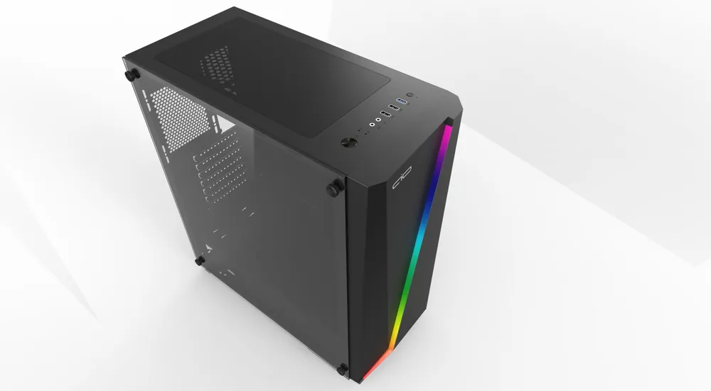 AIO Lumina Gamer Tempered Glass Black – 3. kép