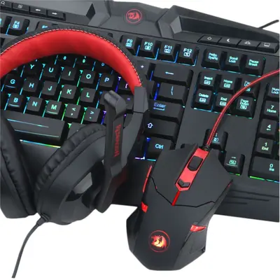 Redragon S101-BA Gaming Combo 4 in 1 Black/Red HU – 2. kép