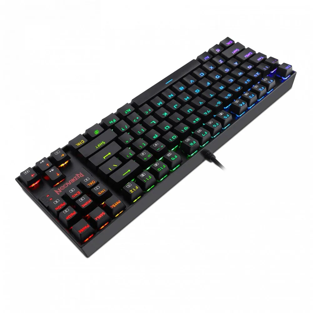 Redragon Kumara RGB Backlight Mechanical Gaming Keyboard Brown Switches Black HU – 6. kép