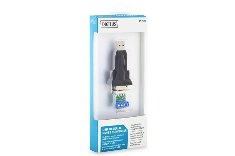 Digitus DA-70157 USB to serial adapter Black – 4. kép