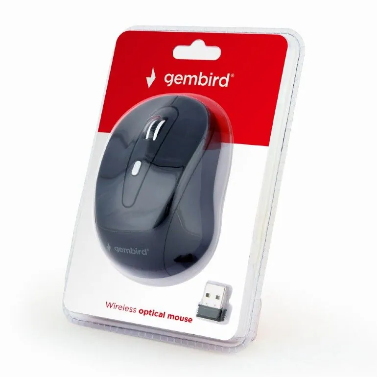 Gembird MUSW-6B-01 wireless optical mouse Black – 3. kép