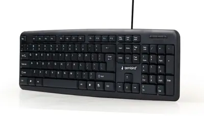 Gembird KB-U-103 Standard keyboard Black US – 2. kép
