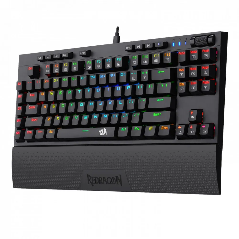 Redragon Vishnu RGB Wireless/Wired Blue Mechanical Gaming Keyboard Black HU – 3. kép