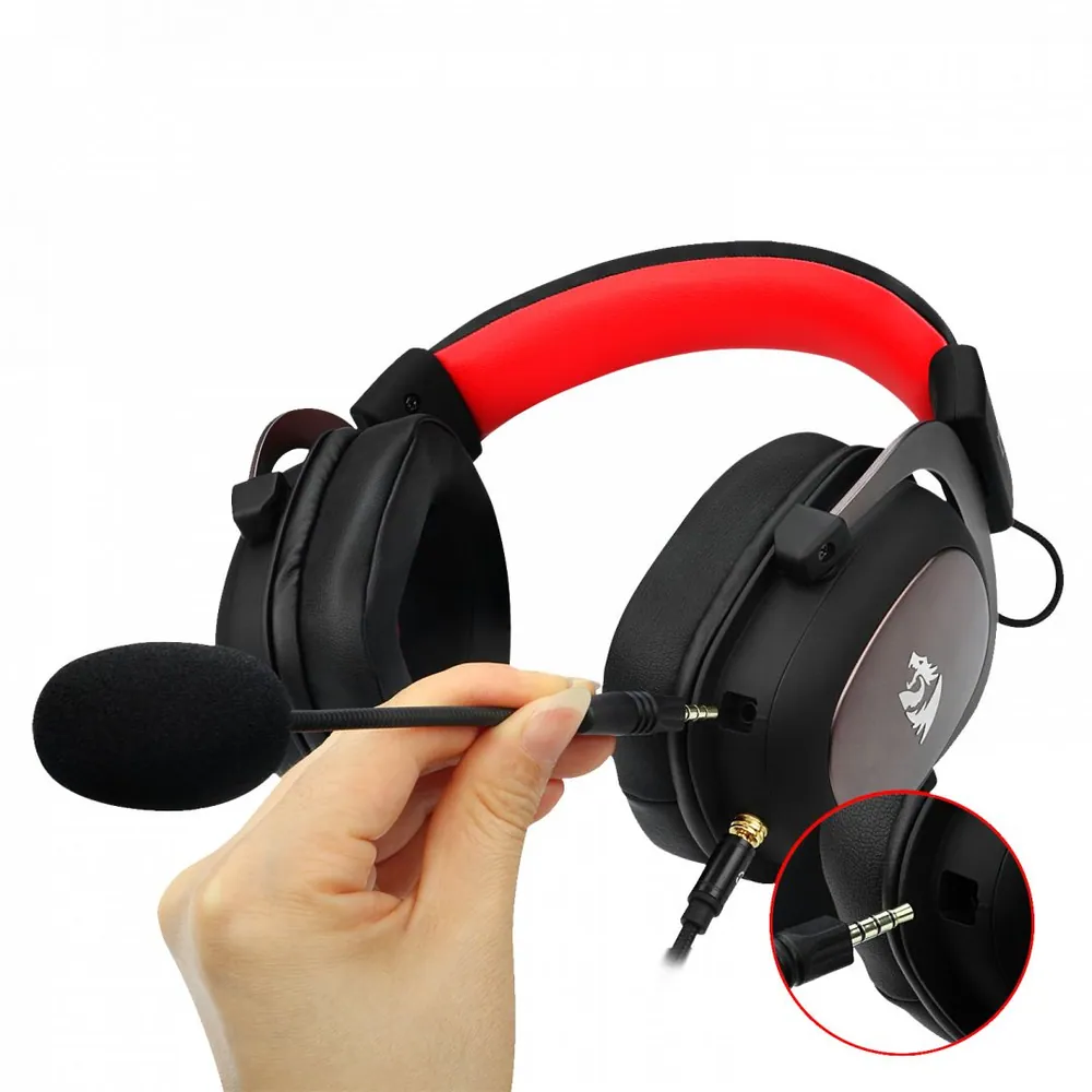Redragon Zeus 7.1 Gaming Headset Black/Red – 5. kép