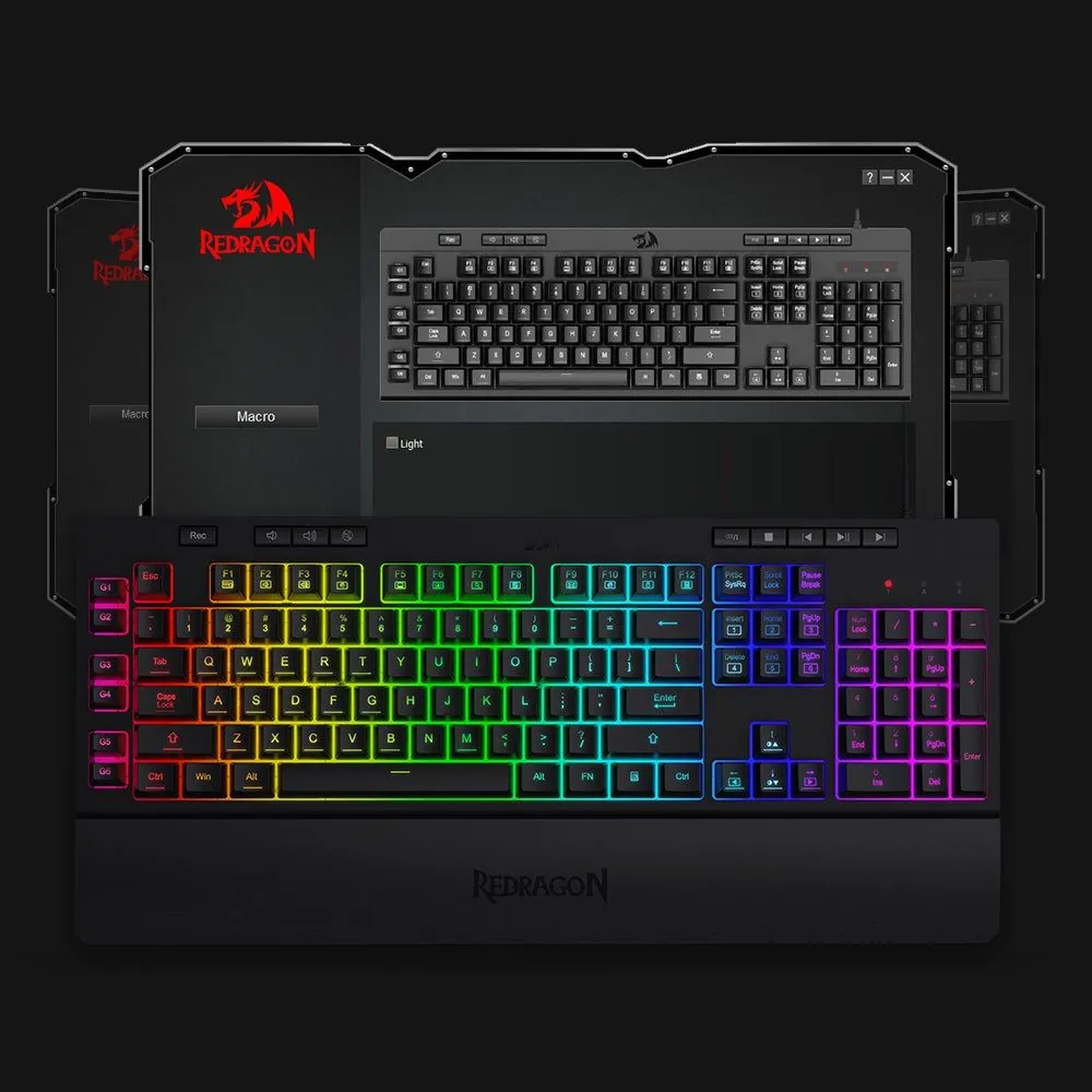 Redragon Shiva RGB Membrane Gaming Keyboard Black HU – 12. kép