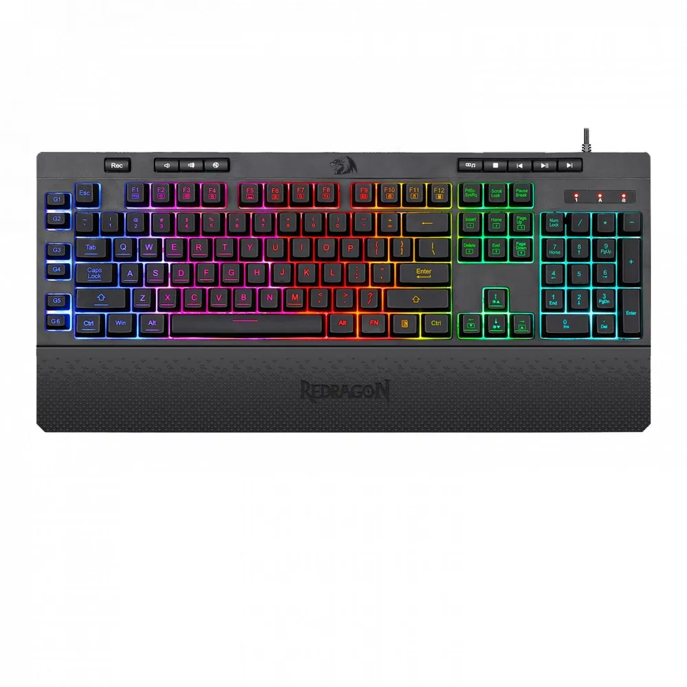 Redragon Shiva RGB Membrane Gaming Keyboard Black HU – 4. kép