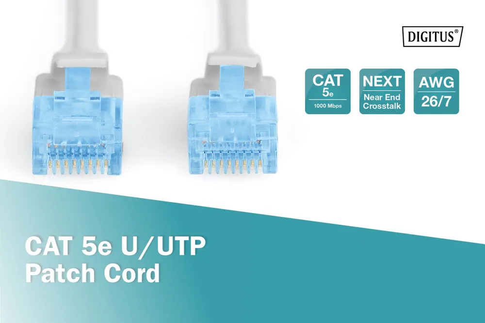 Digitus CAT5e U-UTP Patch Cable 1m Grey – 2. kép
