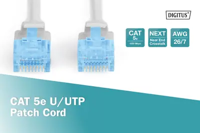 Digitus CAT5e U-UTP Patch Cable 3m Grey – 2. kép