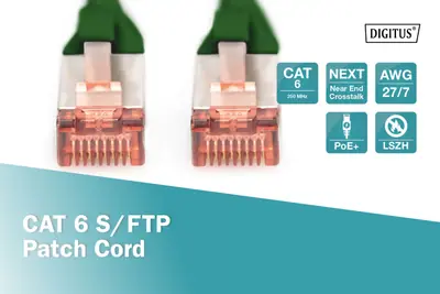 Digitus CAT6 S-FTP Patch Cable 3m Green – 2. kép