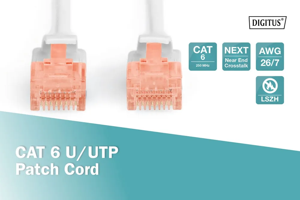 Digitus CAT6 U-UTP Patch Cable 0,5m Grey – 2. kép