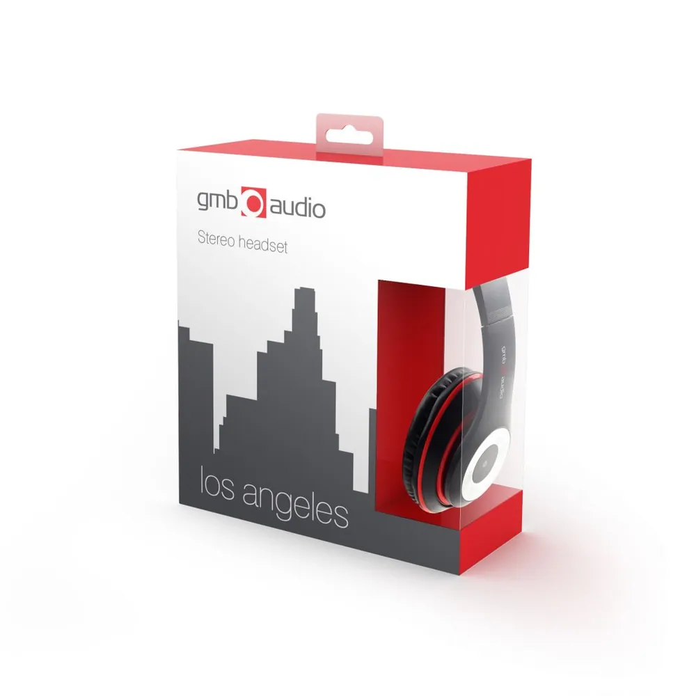 Gembird Los Angeles 2.0 Headset Black – 2. kép