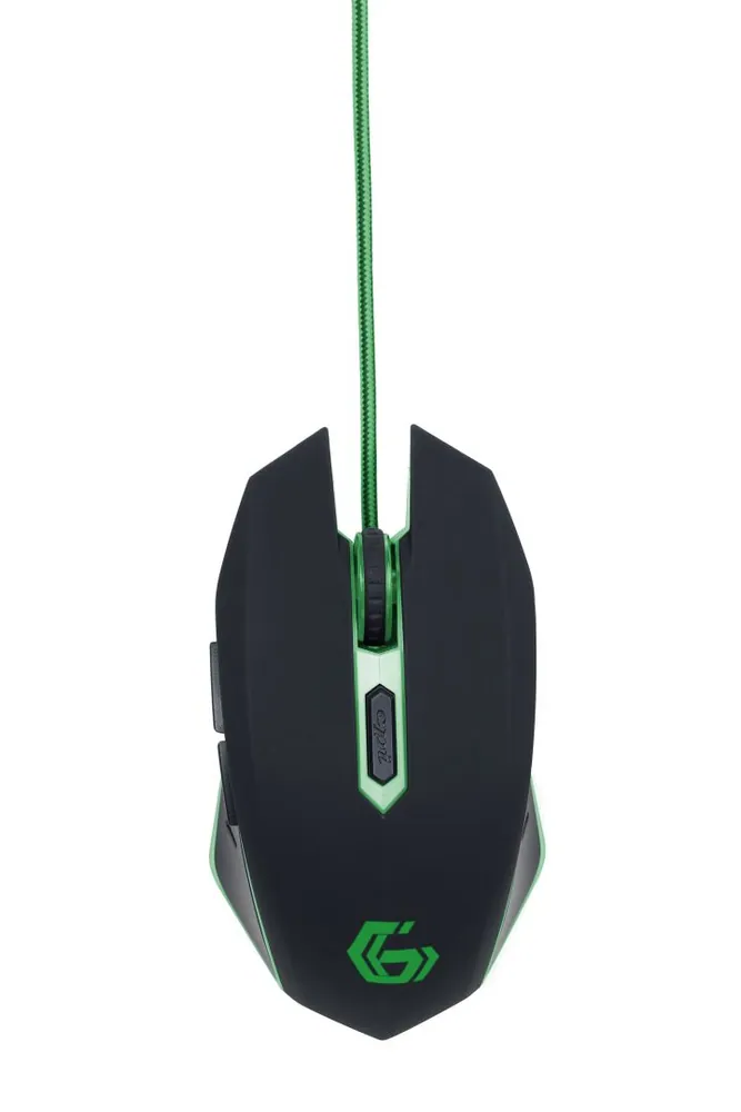 Gembird MUSG-001-G Gamer Black/Green – 2. kép