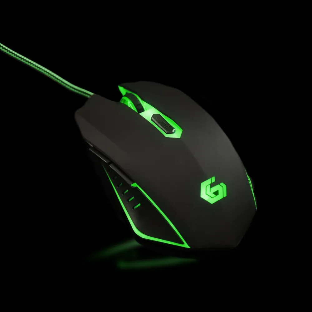 Gembird MUSG-001-G Gamer Black/Green – 3. kép