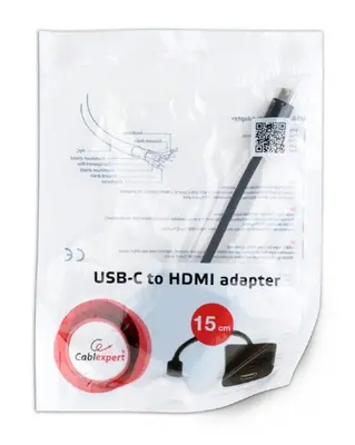 Gembird A-CM-HDMIF-01 USB-C to HDMI adapter Black – 2. kép