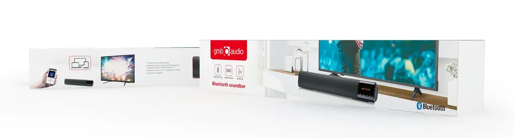 Gembird SPK-BT-BAR400-01 Bluetooth soundbar Black – 2. kép