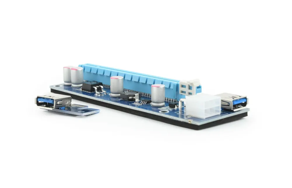 Gembird RC-PCIEX-03 PCI-Express riser add-on card, PCI-ex 6-pin power connector – 2. kép