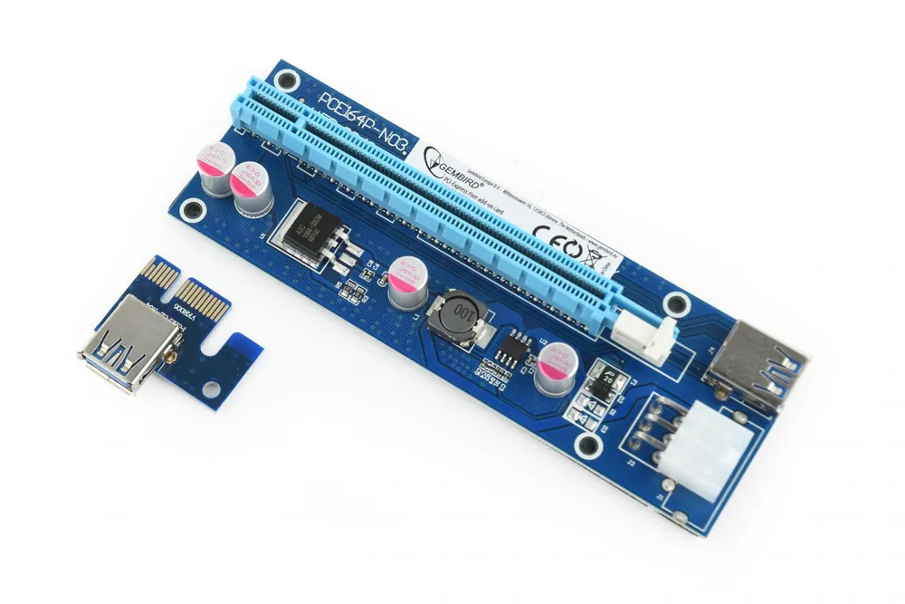 Gembird RC-PCIEX-03 PCI-Express riser add-on card, PCI-ex 6-pin power connector – 3. kép