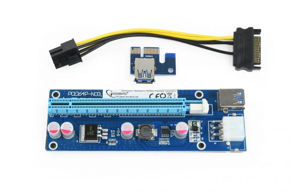 Gembird RC-PCIEX-03 PCI-Express riser add-on card, PCI-ex 6-pin power connector – 4. kép