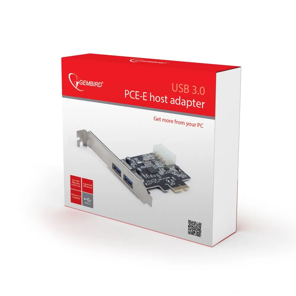 Gembird UPC-30-2P USB 3.0 PCI-E host adapter – 2. kép