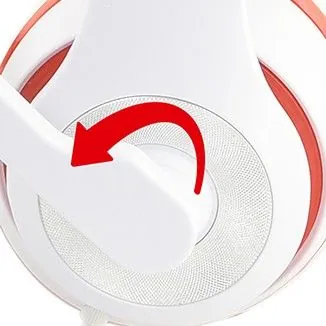 Gembird MHS-03-WTRD Stereo Headset White/Red – 3. kép