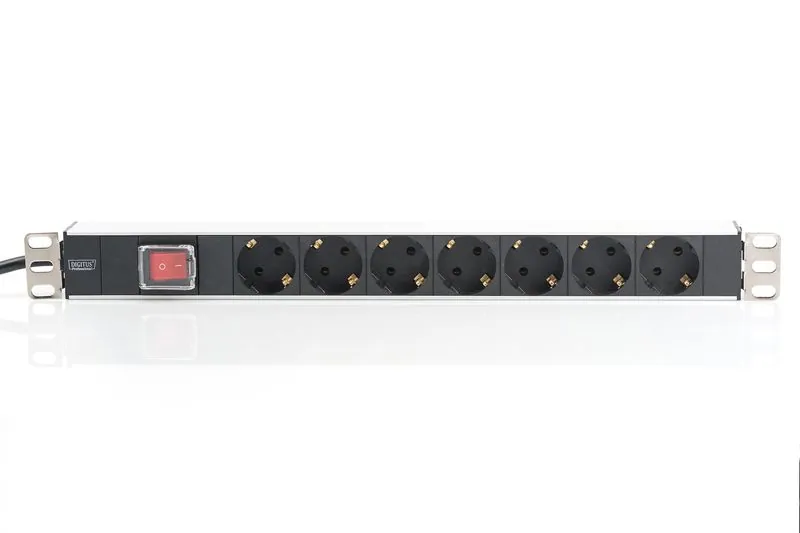 Digitus DN-95402 Túlfeszültségvédő Kapcsolóval 7DIN 2m Black – 3. kép