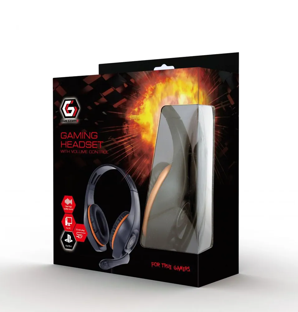 Gembird GHS-05-O Gaming Headset Black/Orange – 4. kép