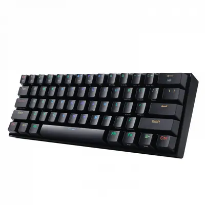 Redragon Draconic Compact RGB Wireless Blue Mechanical Tenkeyless Designed Bluetooth Gaming Keyboard Black HU – 2. kép