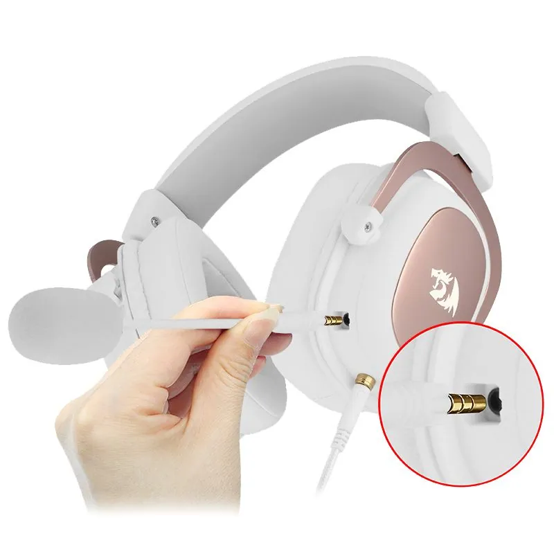 Redragon Zeus 7.1 Gaming Headset White – 6. kép