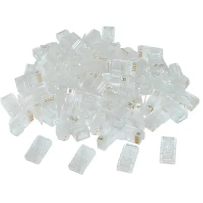 Gembird RJ45/LC-8P8C-002/10 Modular plug 8P8C for solid CAT6 LAN cable UTP 10 pcs per bag – 2. kép