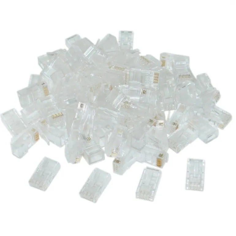 Gembird RJ45/LC-8P8C-002/10 Modular plug 8P8C for solid CAT6 LAN cable UTP 10 pcs per bag – 2. kép
