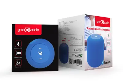 Gembird SPK-BT-15-B Portable Bluetooth Speaker Blue – 2. kép