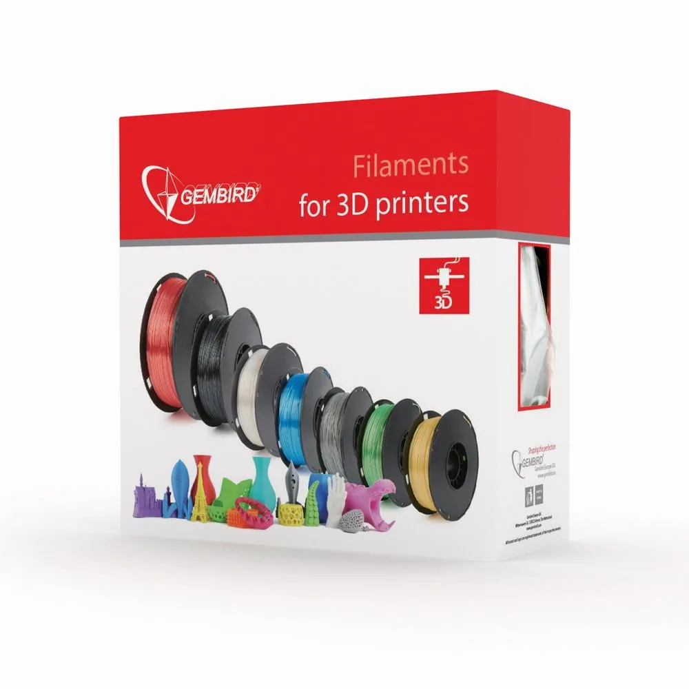 Gembird 3DP-PLA1.75-01-TR Filament PLA Transparent 1,75mm 1kg – 2. kép