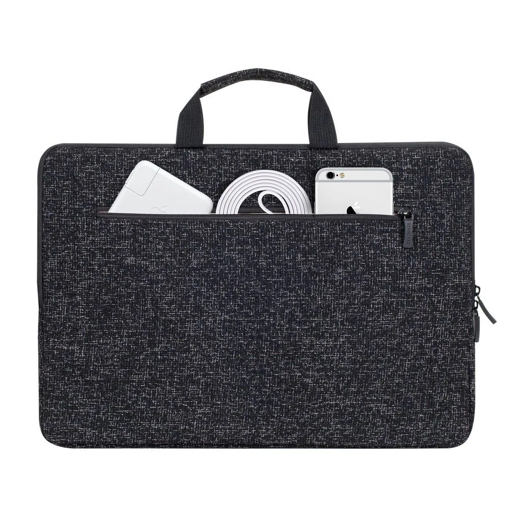 RivaCase 7915 Laptop Sleeve With Handles 15,6" Black – 4. kép