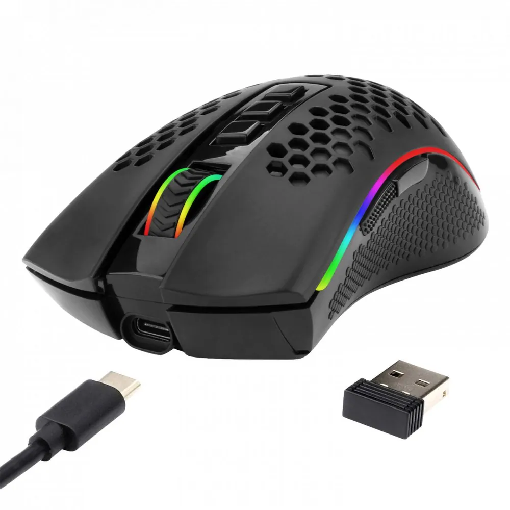 Redragon Storm PRO M808-KS Wireless RGB Gaming Mouse Black – 2. kép