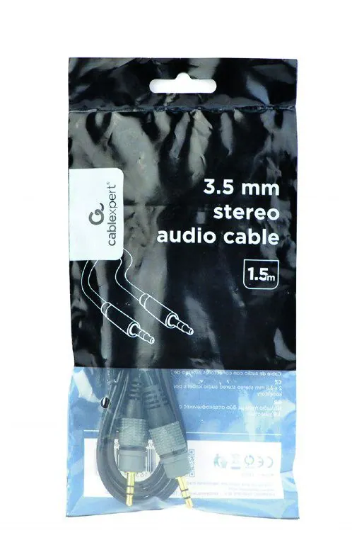 Gembird CCAP-3535MM-1.5M 3.5mm stereo audio cable 1,5m Black – 2. kép