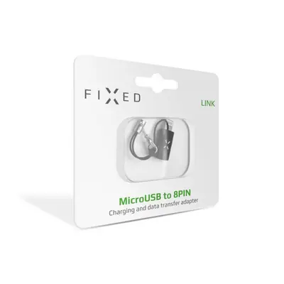 FIXED FIXA-ML-BK adapter töltő és adatkábel microUSB - Lightning, fekete – 2. kép