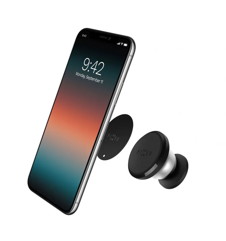 FIXED mágneses telefon tartó autóba, műszerfalra, fekete – 2. kép