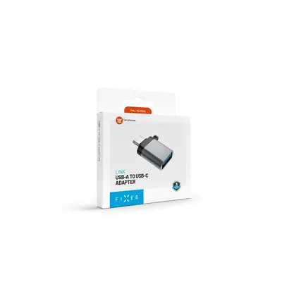 FIXED USB-C - USB-A átalakító, aluminum, szürke – 2. kép