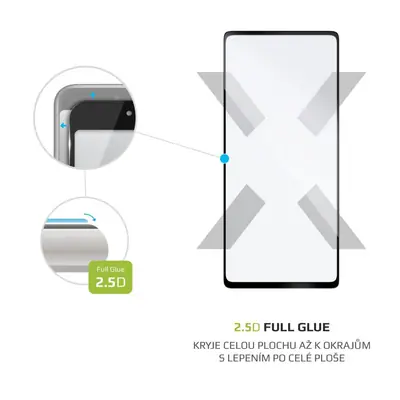 FIXED teljes képernyőt védő 2,5D üvegfólia Samsung Galaxy S20 FE/FE 5G telefonokhoz, fekete