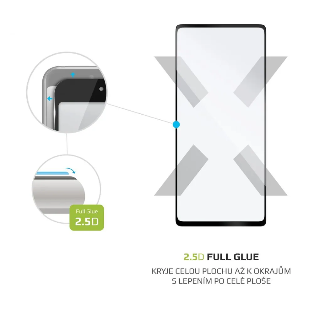 FIXED teljes képernyőt védő 2,5D üvegfólia Samsung Galaxy S20 FE/FE 5G telefonokhoz, fekete