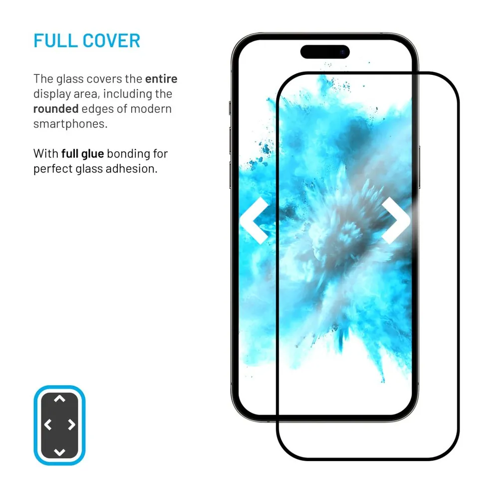 FIXED teljes képernyőt védő 2,5D edzett üveg Samsung Galaxy A12 telefonhoz, fekete – 4. kép
