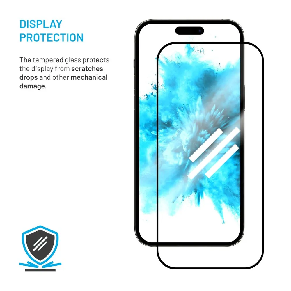 FIXED teljes képernyőt védő 2,5D edzett üveg Samsung Galaxy A12 telefonhoz, fekete – 5. kép