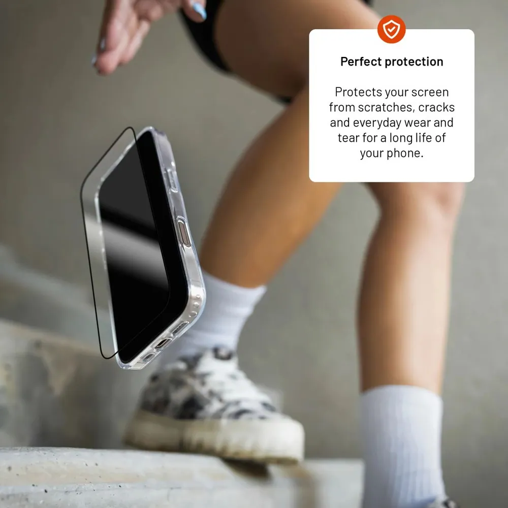 FIXED teljes képernyőt védő 2,5D edzett üveg Samsung Galaxy A12 telefonhoz, fekete – 7. kép