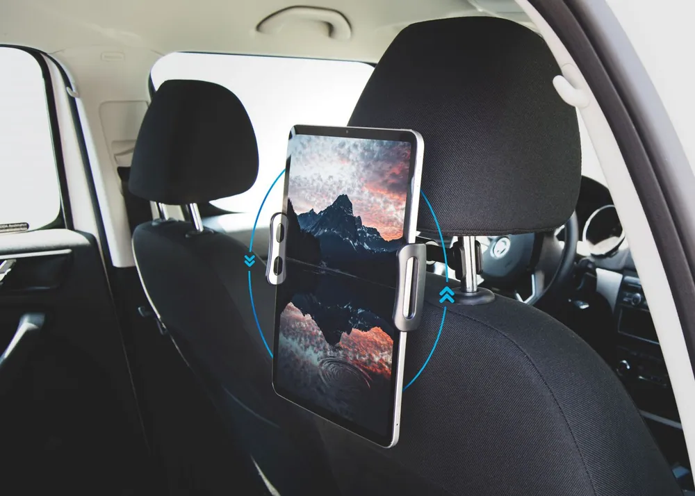 FIXED Tab Passenger 2 táblagép tartó fejtámlára, fekete – 5. kép