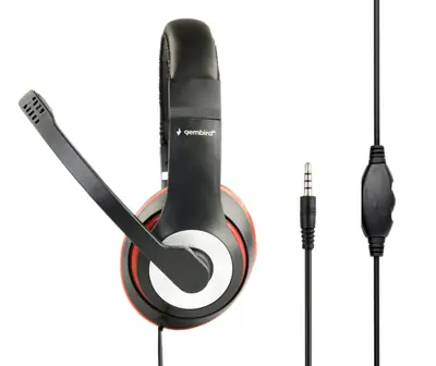 Gembird MHS-03-BKRD Stereo Headset Black/Red – 2. kép
